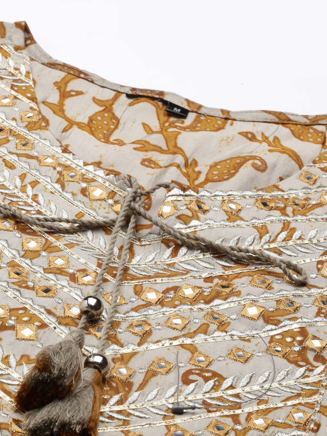 Neeru's Gold Color Model Fabric Kurta