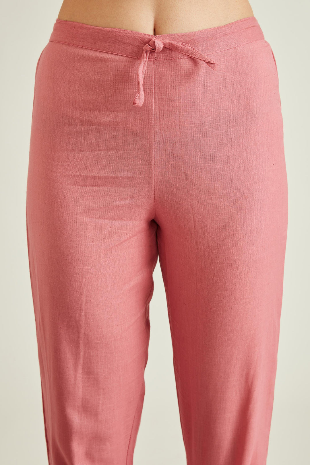 Neerus Pink Colour Muslin Fabric Suit