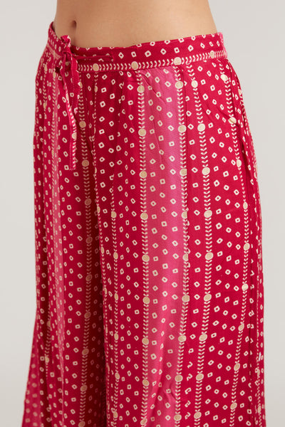 Neeru's Rani Color Cotton Fabric Suit Set