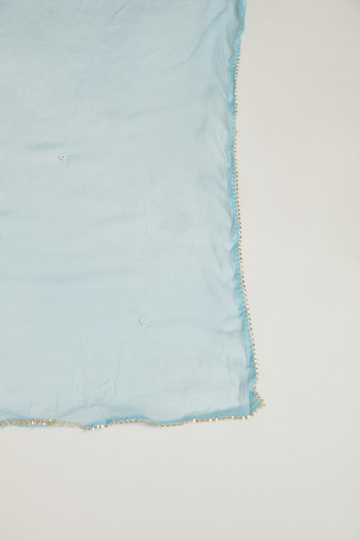 Neerus Blue Color Cotton Fabric Salwar Kameez