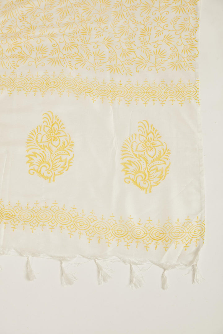 Neerus Yellow Color Cotton Fabric Salwar Kameez