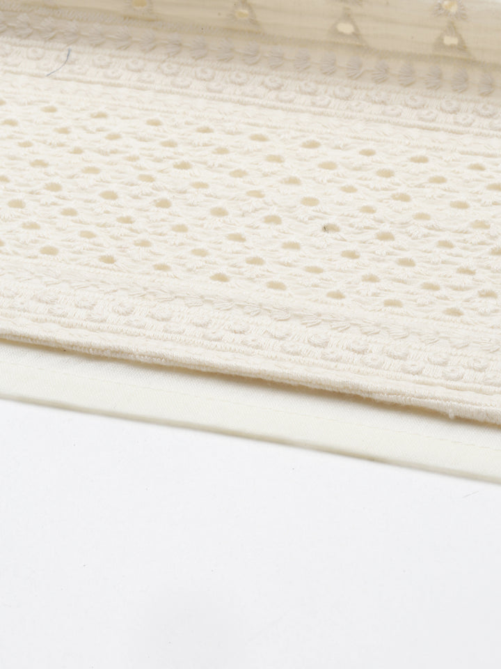 Neerus Beige cotton ethnic suit set - detail view 7