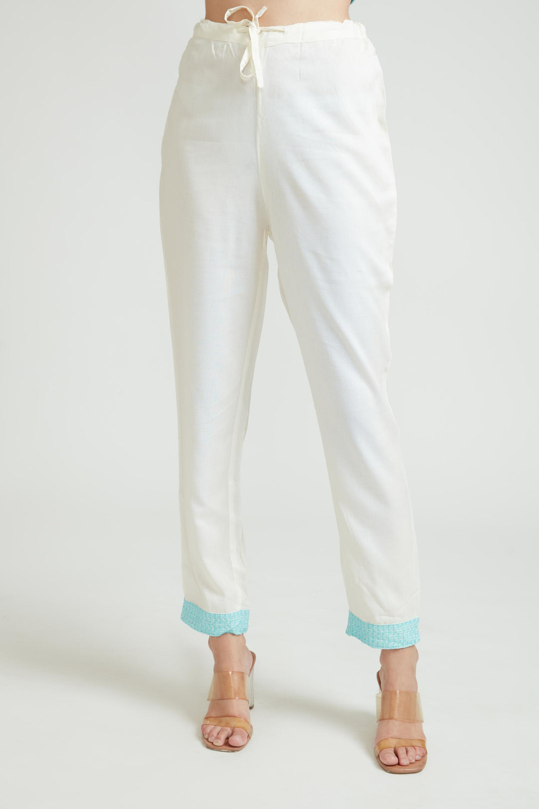 Neerus Ferozi Color Cotton Fabric Kurta Set