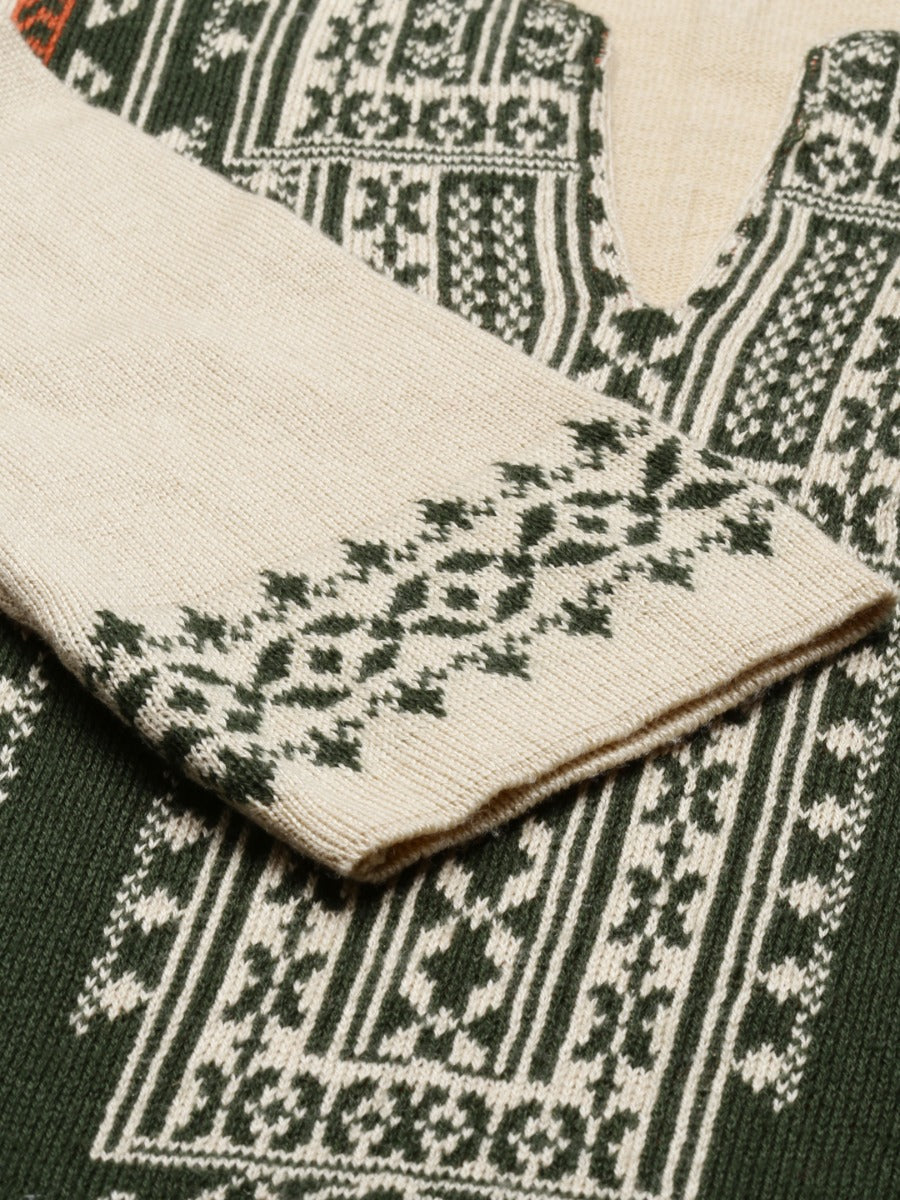 Neeru'S Ivory Color  Winter Wear Kurtha