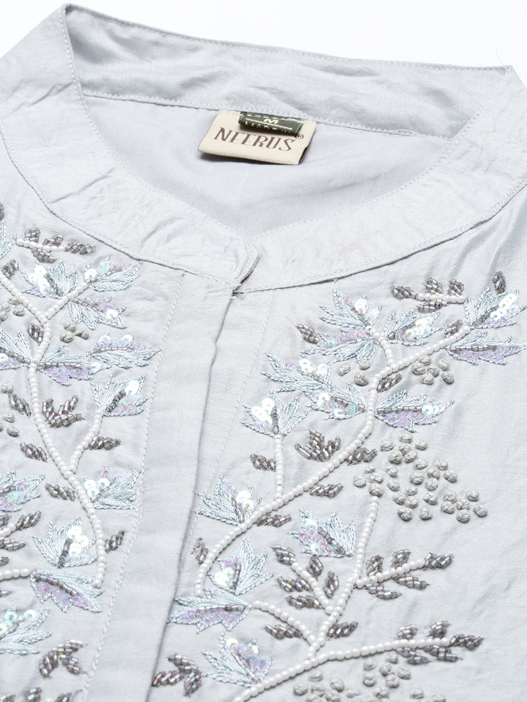 Neeru'S Grey Color, Model Fabric Tunic