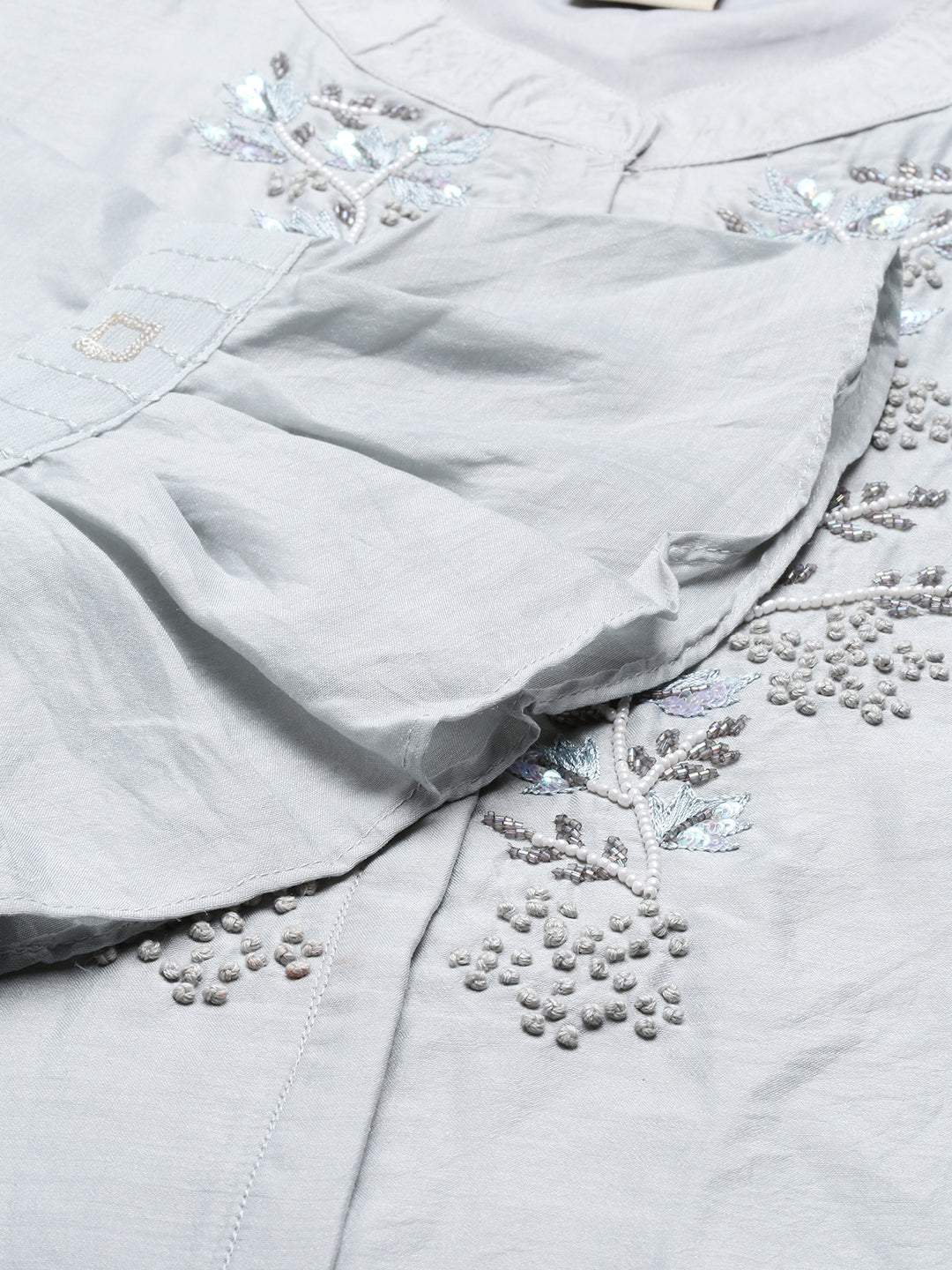 Neeru'S Grey Color, Model Fabric Tunic