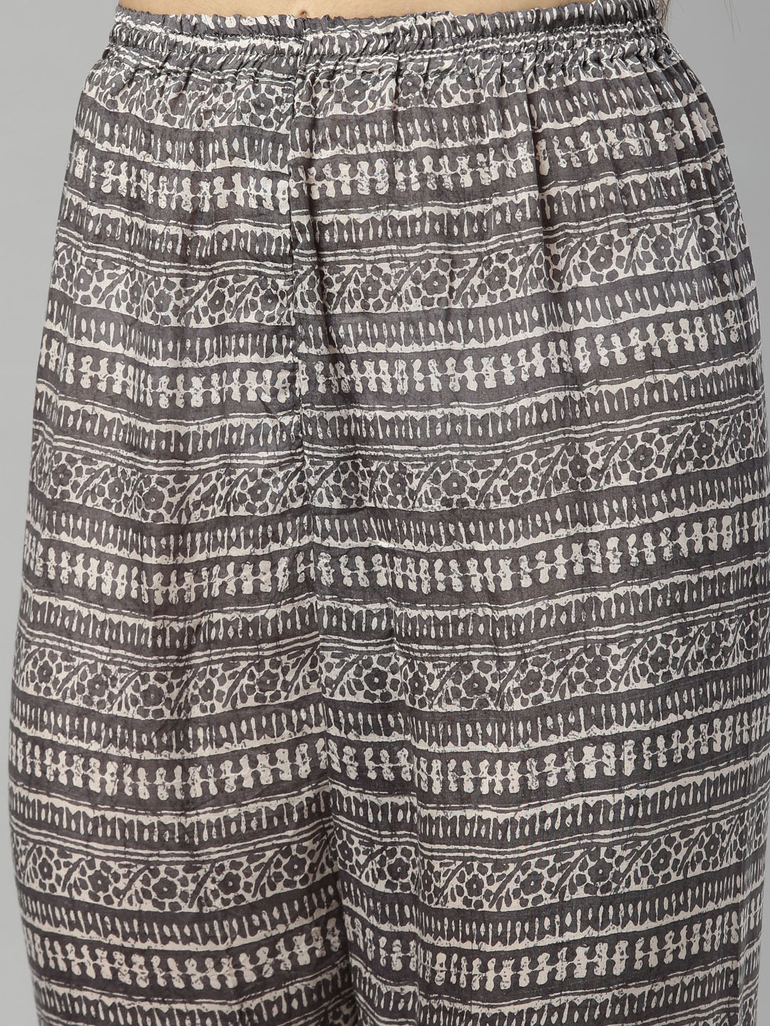 Neeru's Grey Color Muslin Fabric Tunic