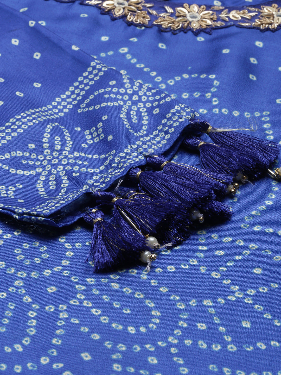 Neeru'S Blue Color Silk Fabric Kurta