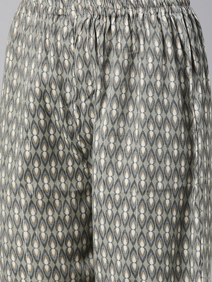 Neerus Grey rayon straight kurta for women - detail view 6