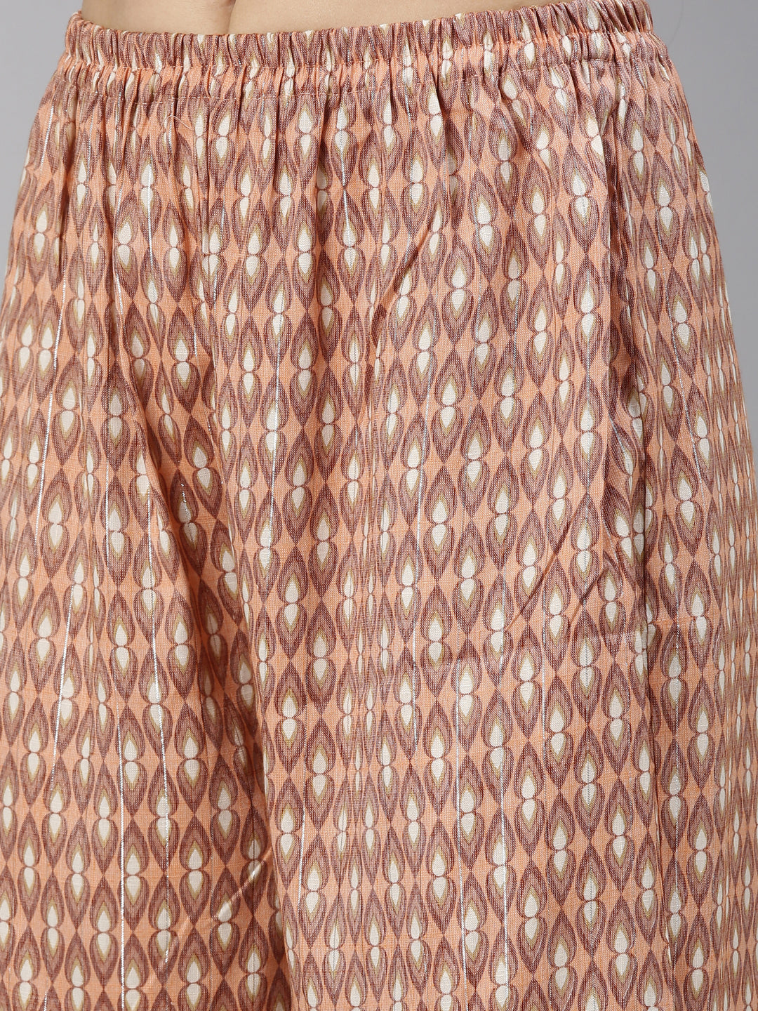 Neerus Orange Color Rayon Fabric Kurta