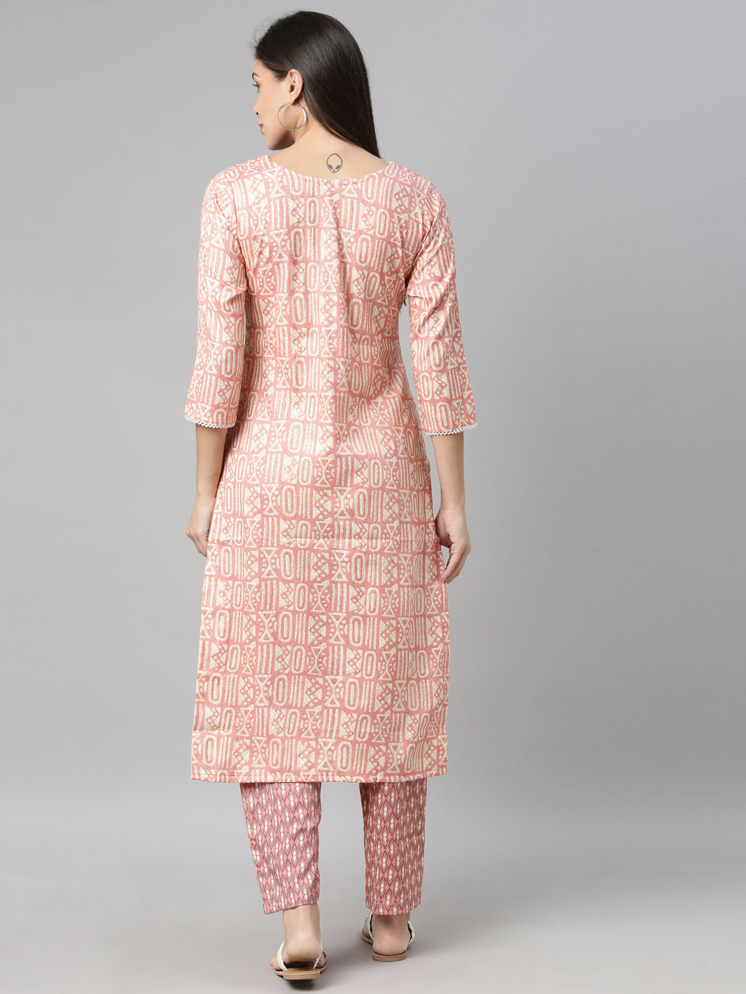 Neeru'S PINK Color RAYON Fabric Kurta