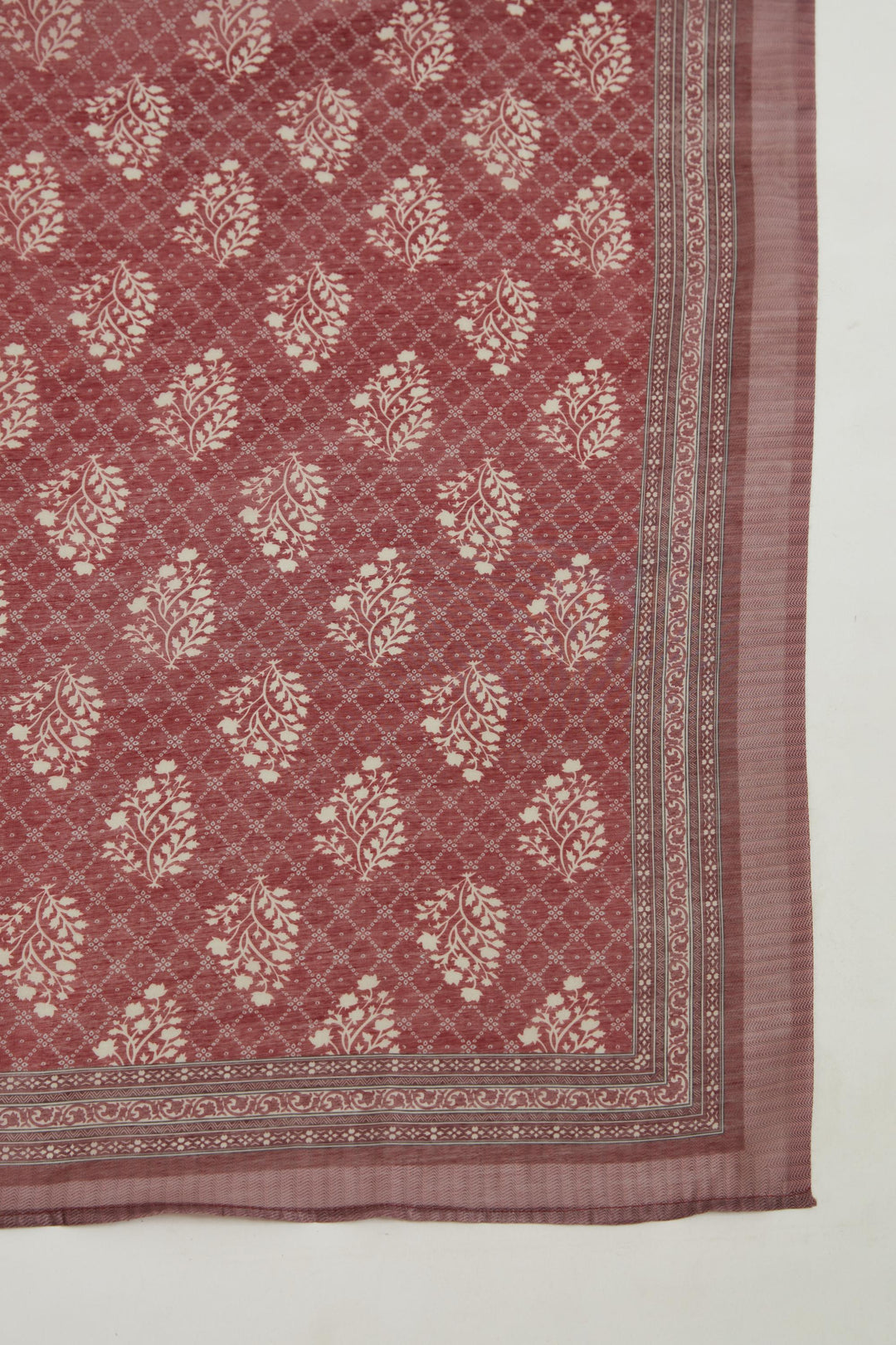 Neerus Brown Chanderi Cotton Embellished Kurta Set - detail view 3