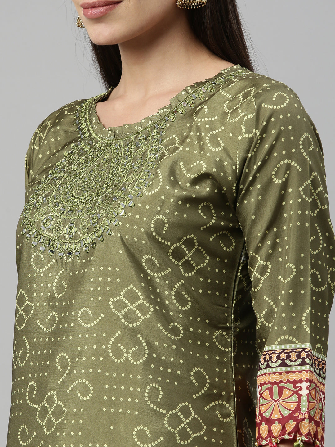 Neeru's M Green Color Silk Fabric Kurta