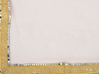Neeru'S mustard color georgette fabric gown