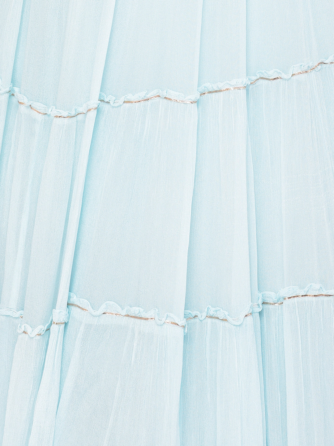 Neerus Sky Blue Color Georgette Fabric Lehenga Choli