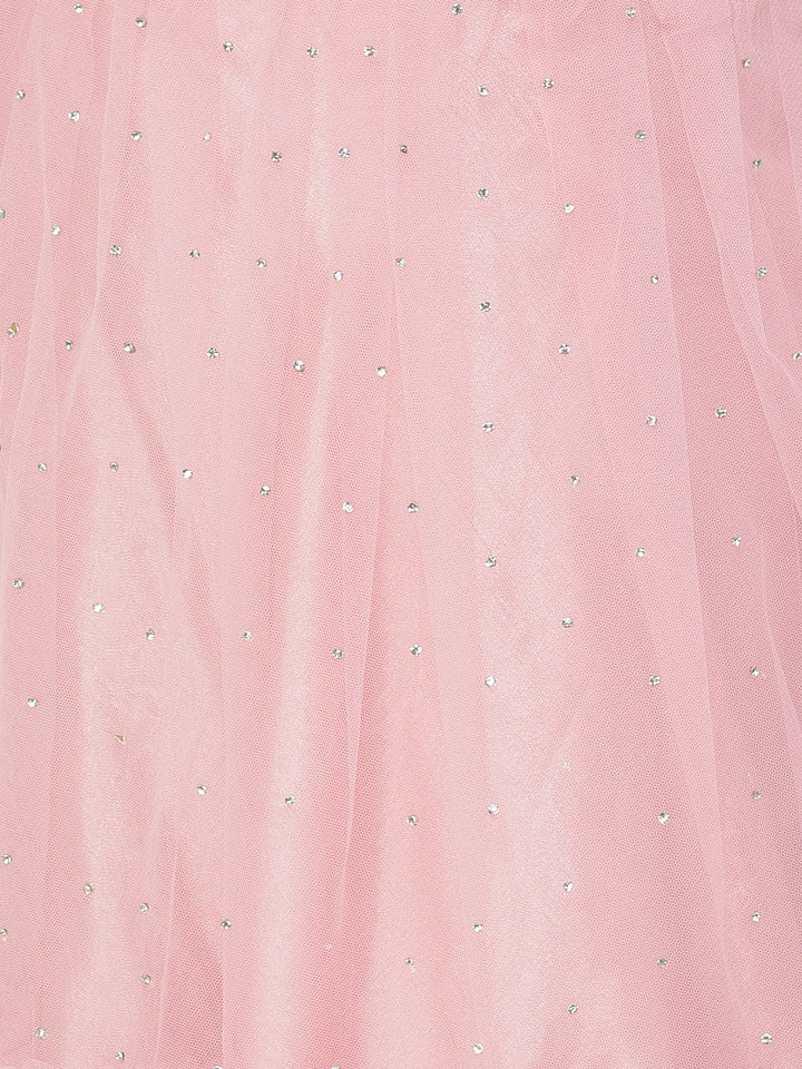 Neerus Baby Pink Color Nett Fabric Lehenga Choli