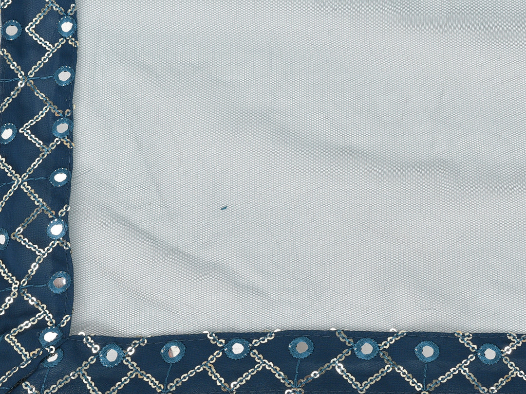 Neerus Blue Georgette Embellished Kurta Set - detail view 12