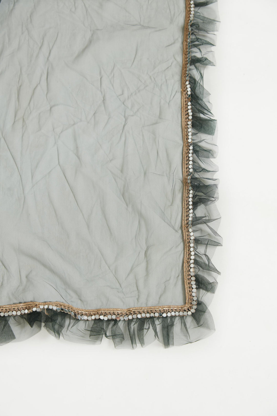 Neerus Grey silk lehenga choli set - detail view 3
