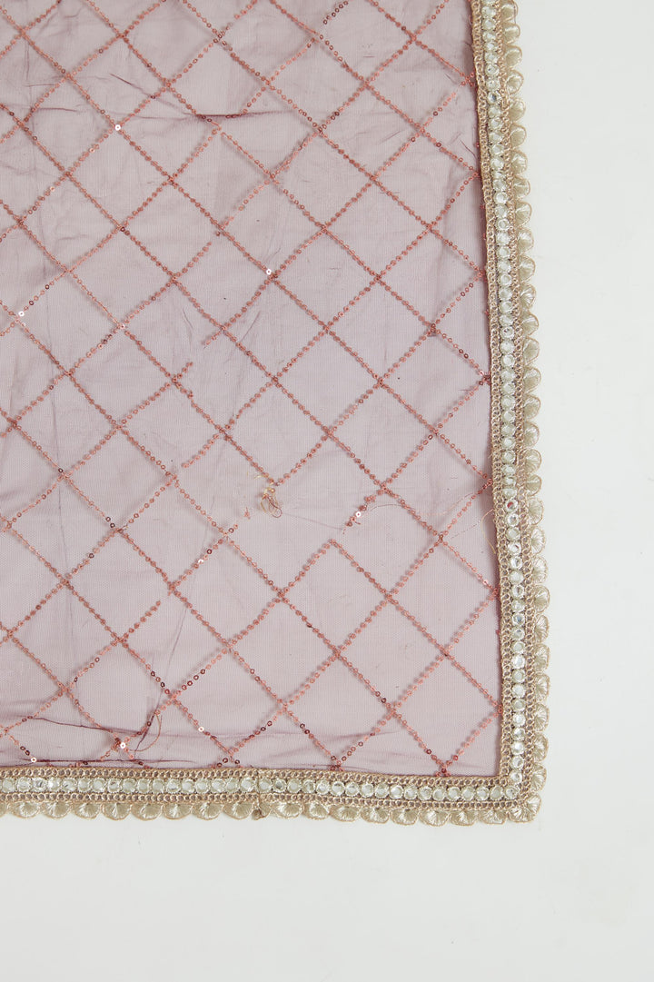 Neerus Wine Color Banaras Fabric Lehenga Choli