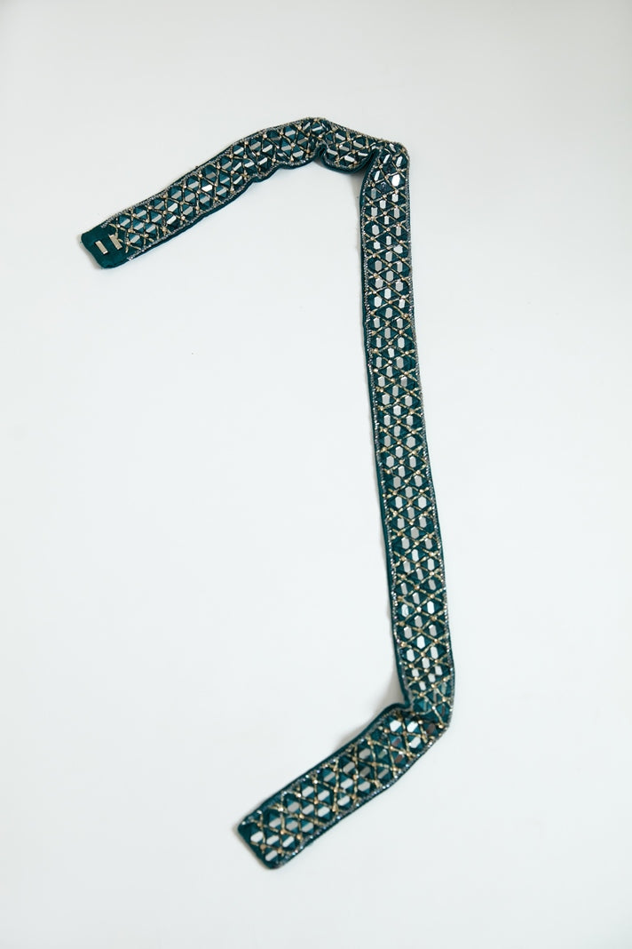 Neerus Women Georgette Pista Green Dress