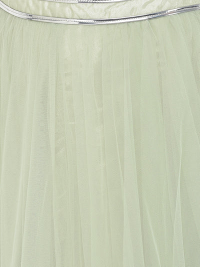 Neeru'S pista color, nett fabric lehenga choli