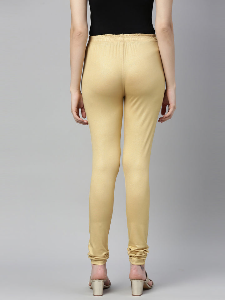 Neerus Gold cotton embellished leggings - detail view 2
