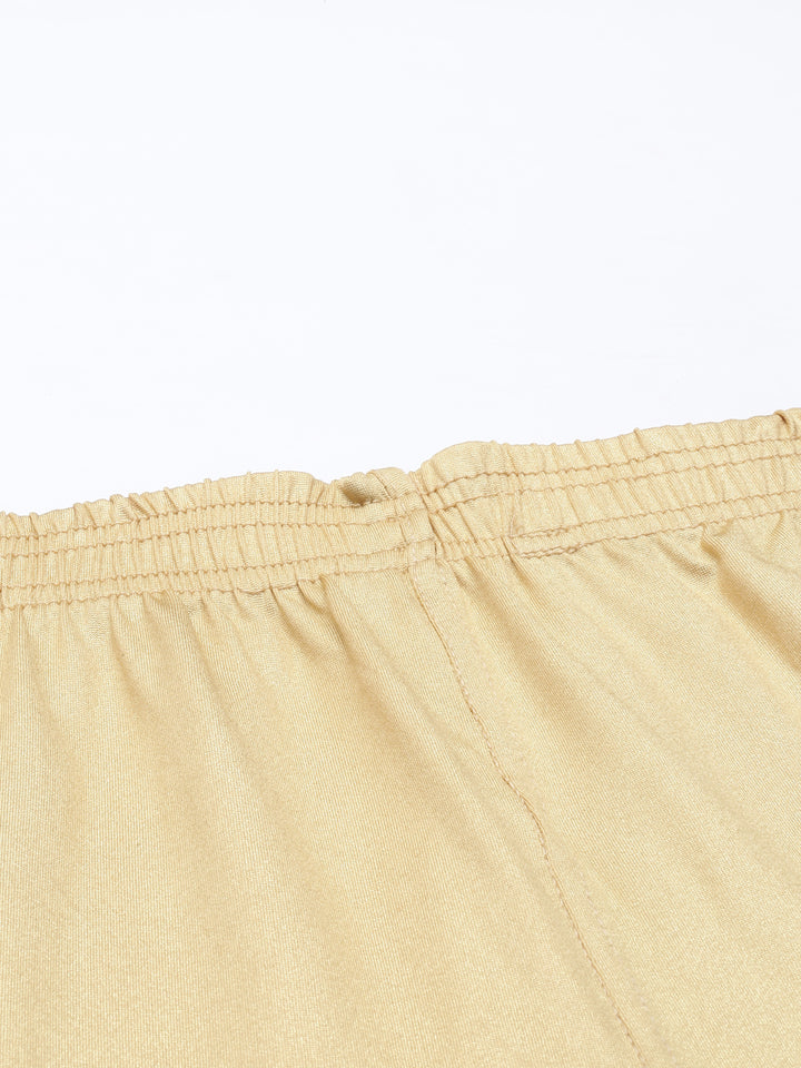 Neerus Gold cotton embellished leggings - detail view 3