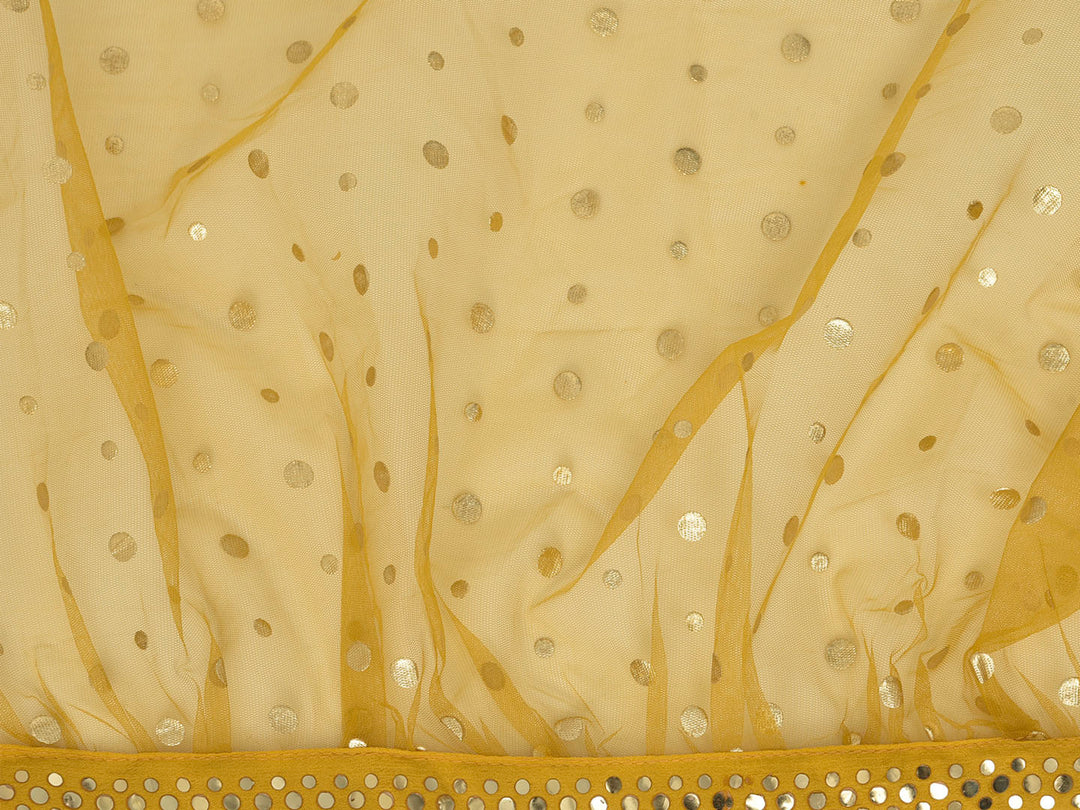 Neerus Mustard Color Silk Fabric Ghagra Set