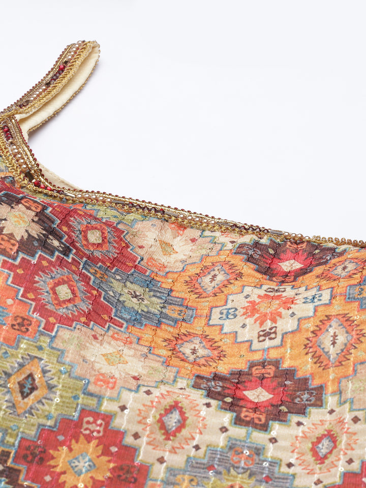 Neerus Beige Color Jute Silk Fabric Kurta Sets With Dupatta