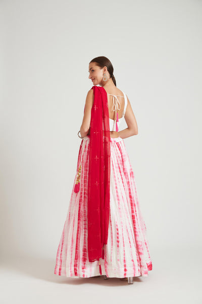 Neeru's Pink Color Georgette Fabric Lehenga Choli