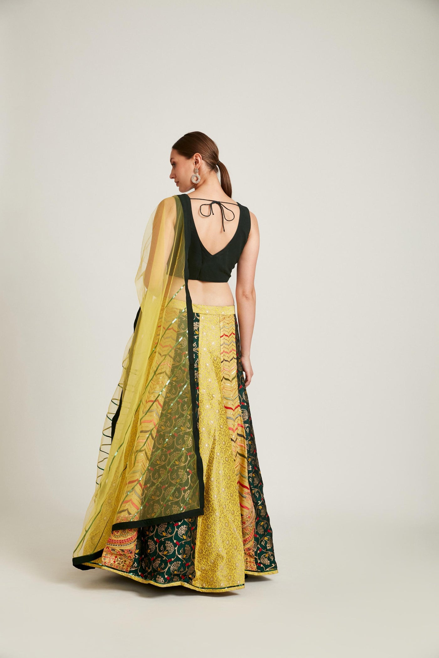 Neeru'S Multicolor Color Silk Fabric Lehenga