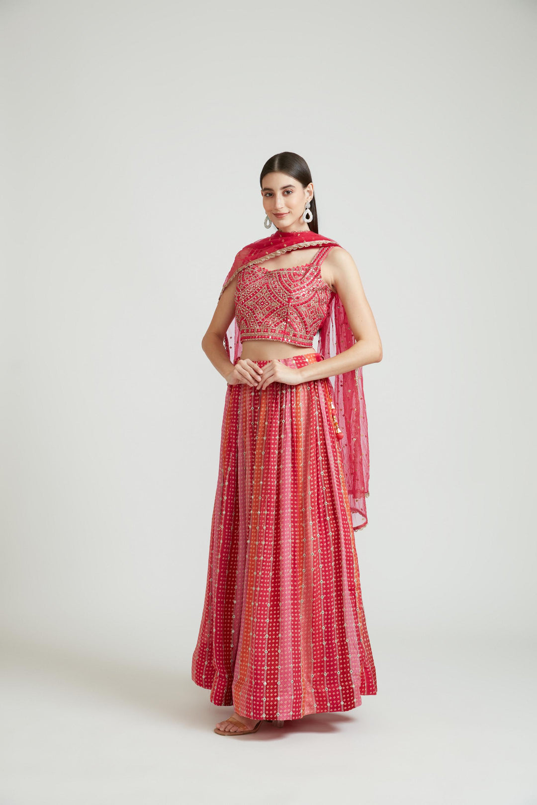 Neerus Rani Color Silk Fabric Lehenga Choli