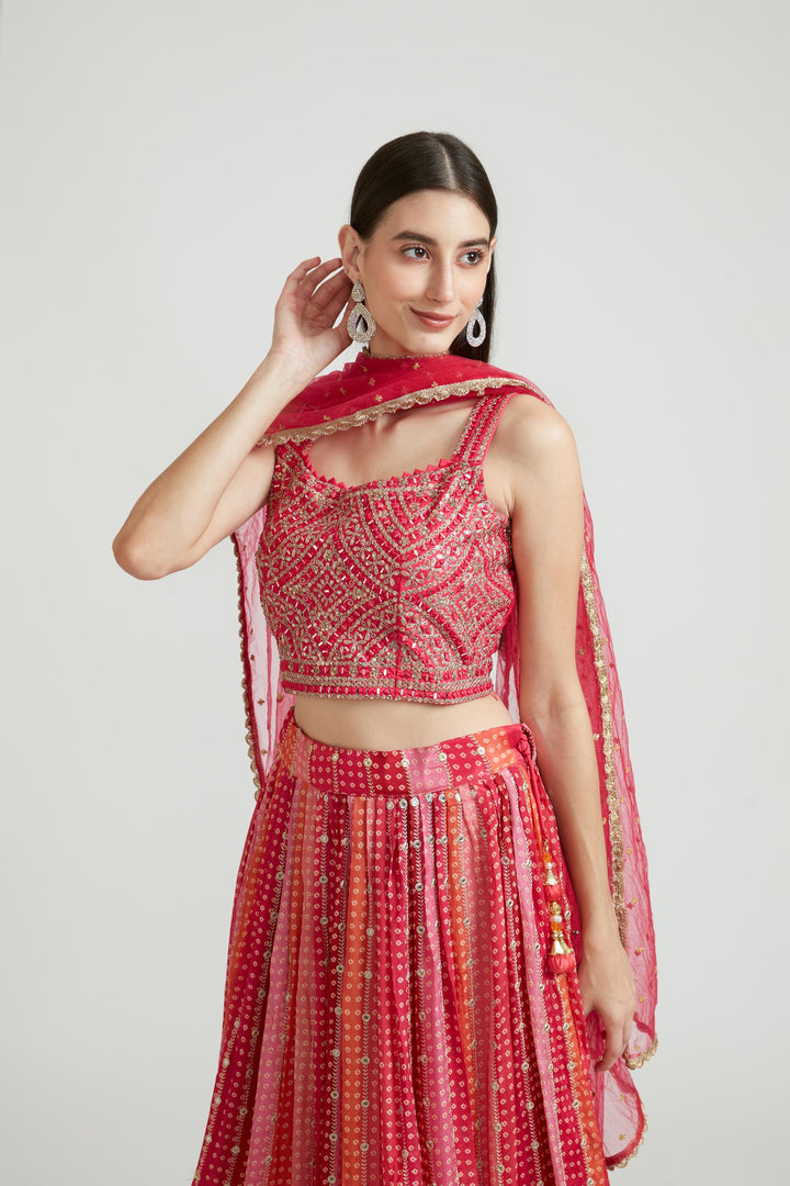 Neerus Rani Color Silk Fabric Lehenga Choli