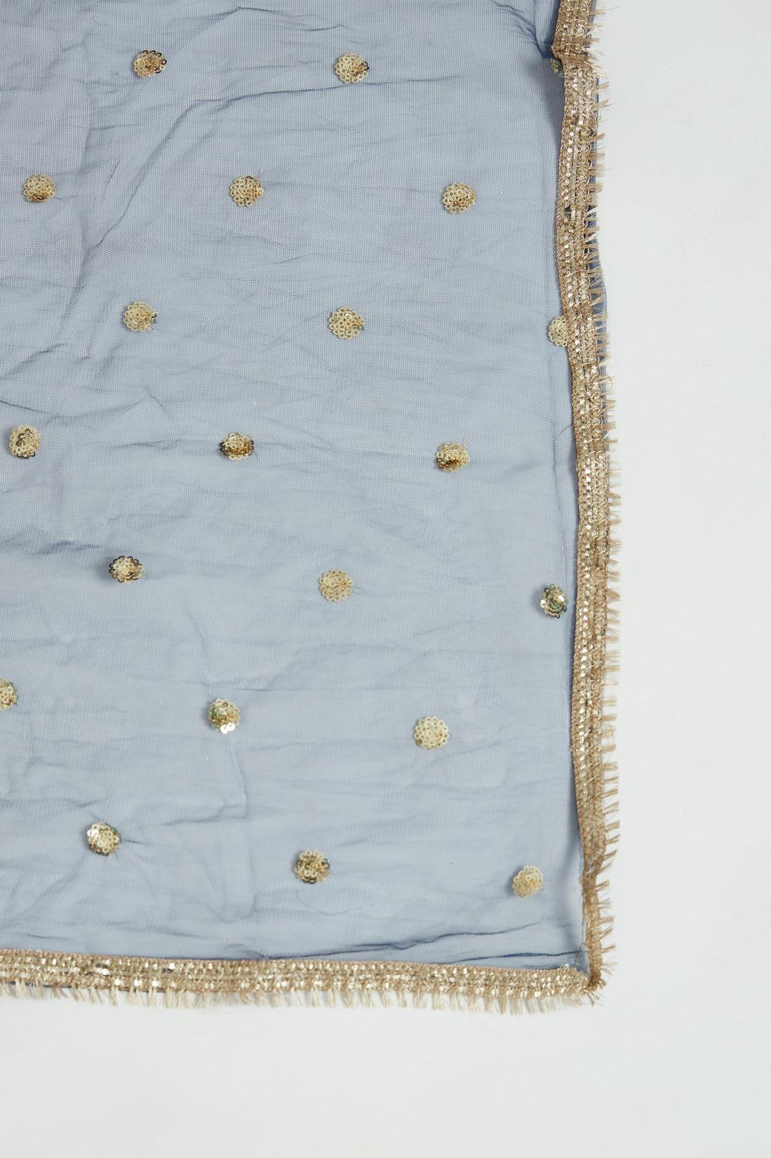 Neerus Blue georgette embellished lehenga choli set - detail view 4