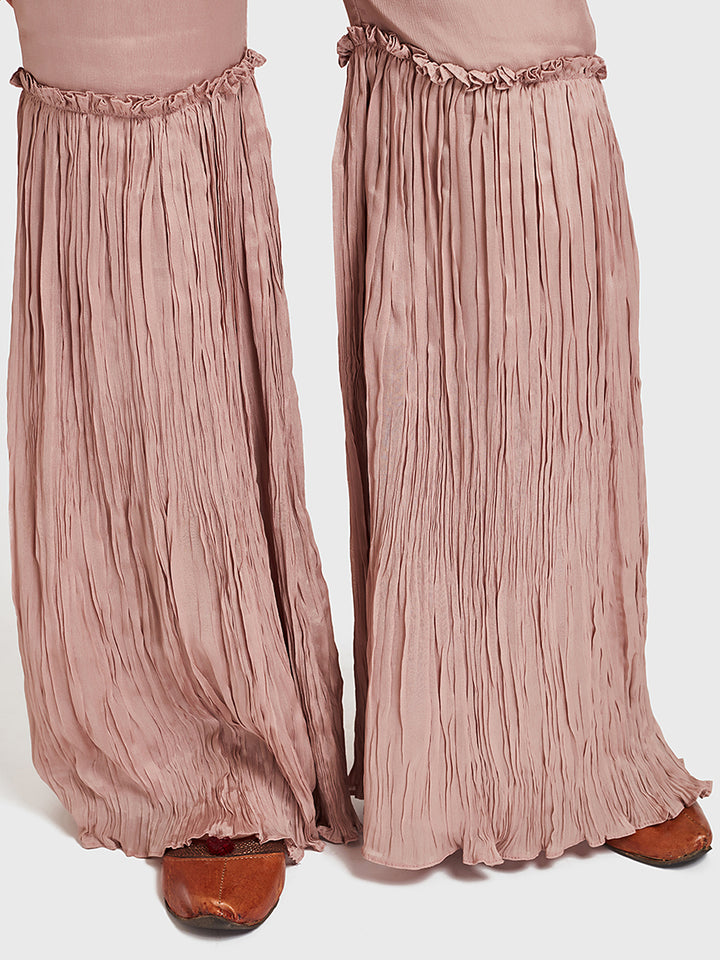 Neerus Wine Color Georgette Fabric Suit-Fusion