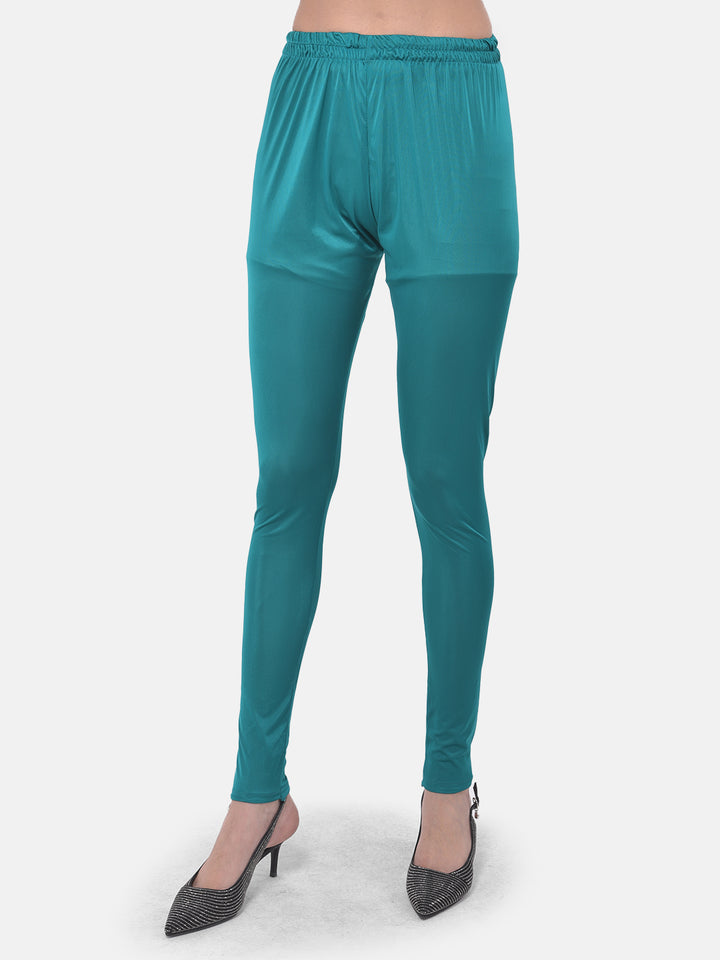 Neerus Green georgette solid gown - detail view 2