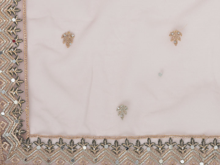 Neerus Onion Color Nett Fabric Salwar Kameez