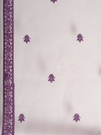 Neeru'S PURPLE color, NETT fabric Gown