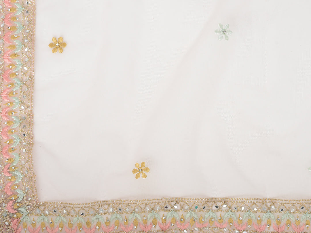 Neerus Peach Color Nett Fabric Salwar Kameez