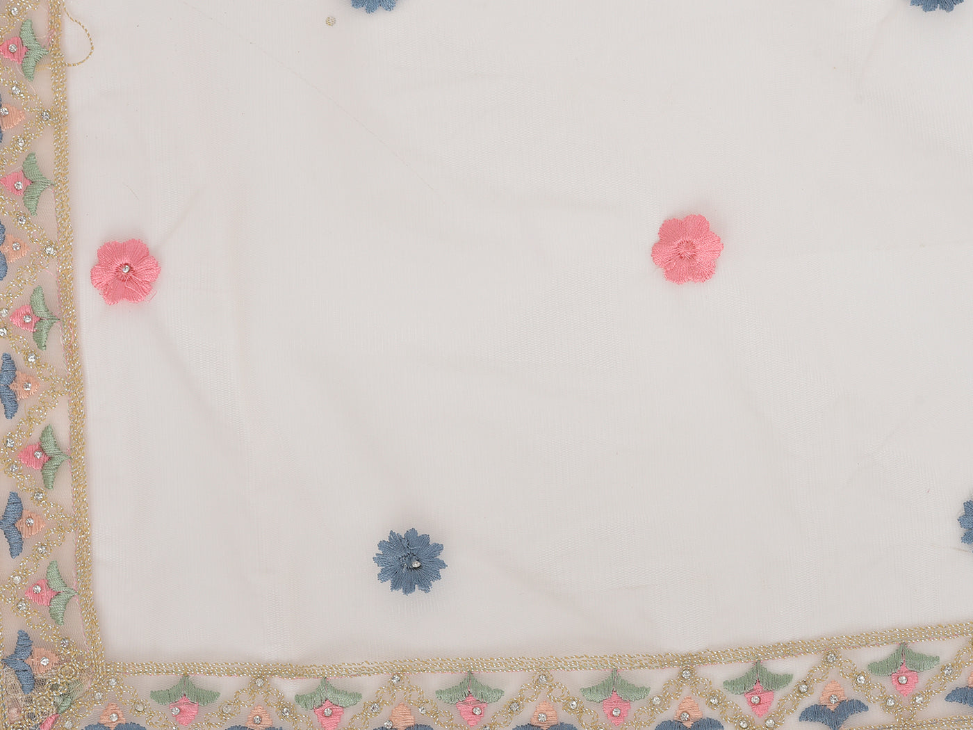 Neeru's peach color nett fabric salwar kameez
