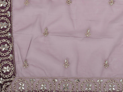 Neeru'S wine color nett fabric lehenga choli