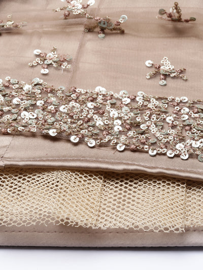 Neeru'S GOLD color, NETT fabric lehenga set