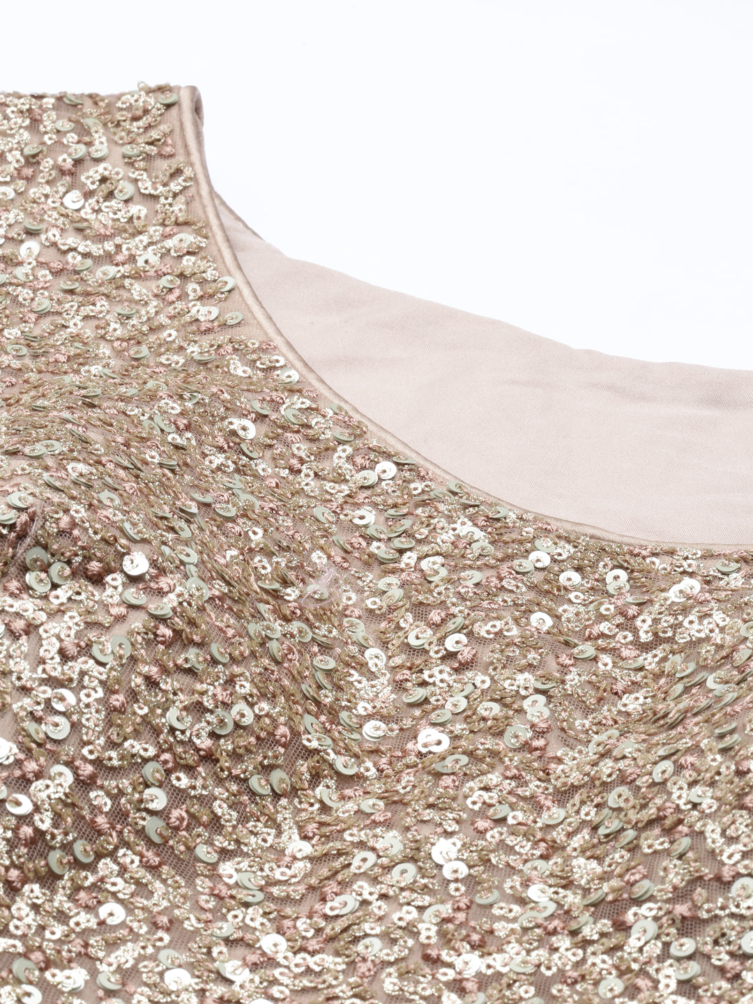 Neerus Gold Color Nett Fabric Lehenga Set