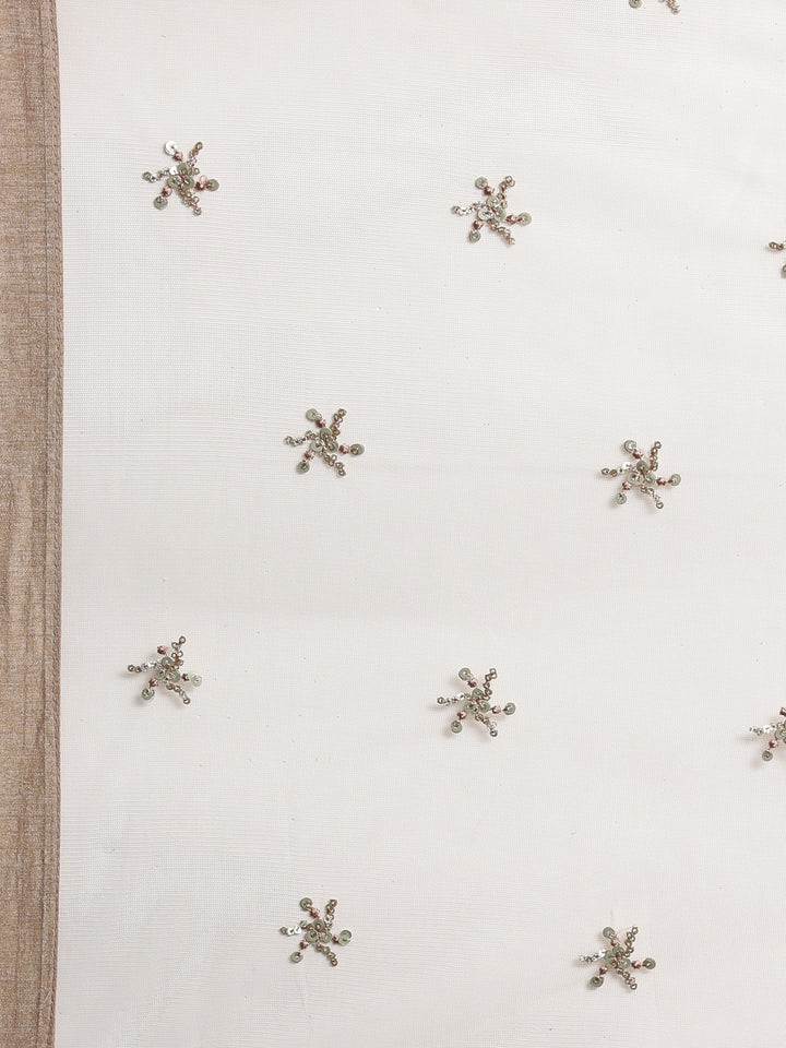 Neerus Gold Color Nett Fabric Lehenga Set