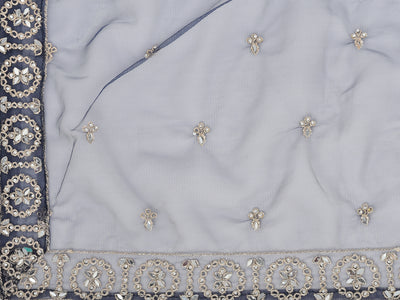 Neeru's Navy Blue Color Nett Fabric Salwar Kameez
