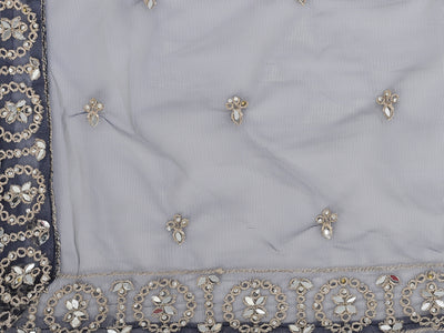 Neeru'S navy blue color nett fabric lehenga choli
