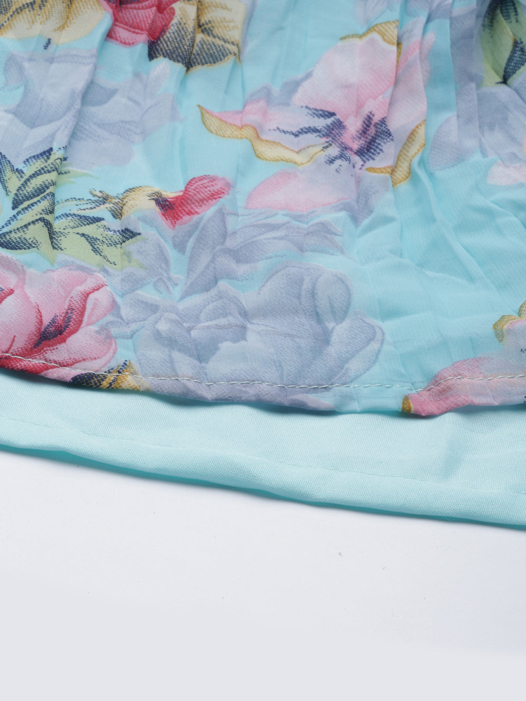 Neerus Ferozi Color Georgette Fabric Kurta