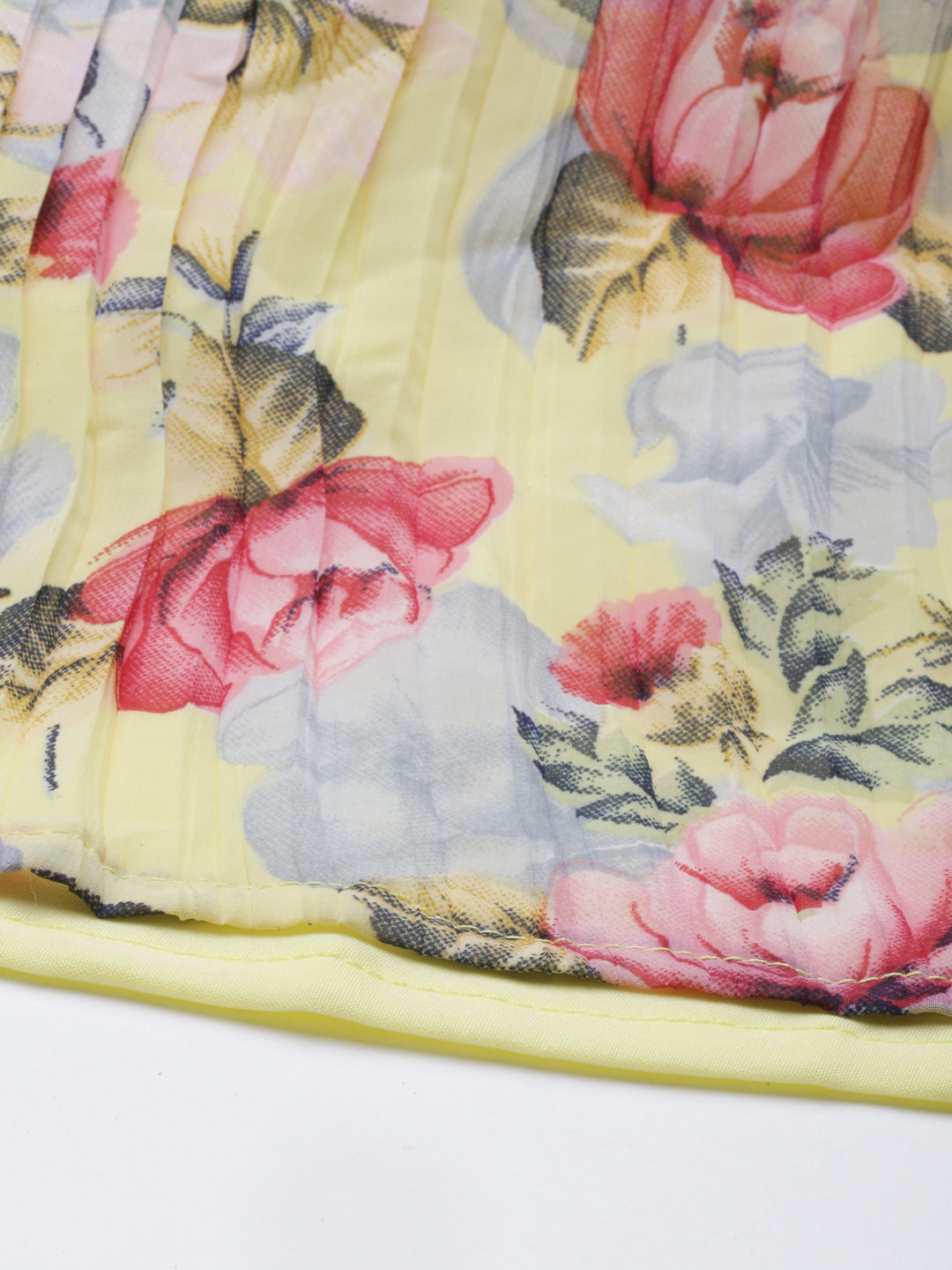 Neerus Yellow Color Georgette Fabric Kurta