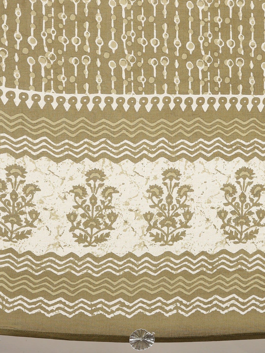 Neerus Mehadi Green Color Cotton Fabric Suit-Pant