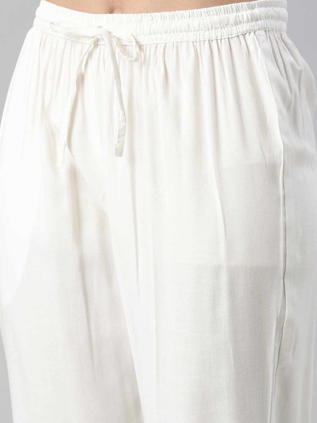 Neerus Yellow printed kurta set with trousers - detail view 4